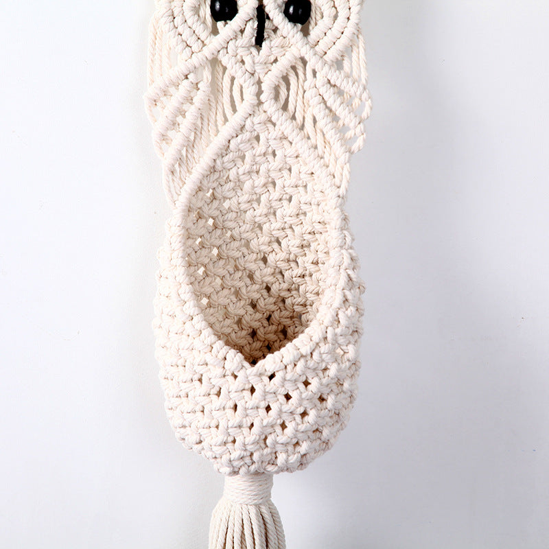 Macrame Owl Hanging Planter