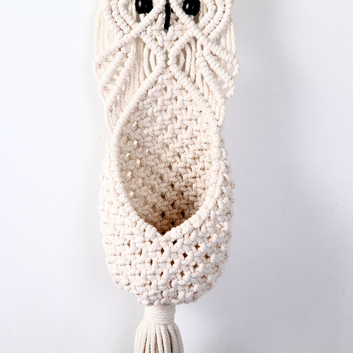 Macrame Owl Hanging Planter