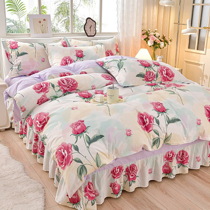 Floral Design Comforter Set