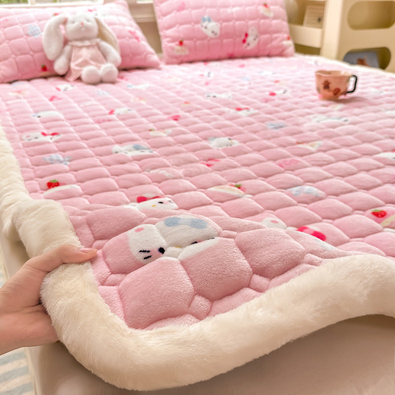 Plush Cartoon-Themed Blanket