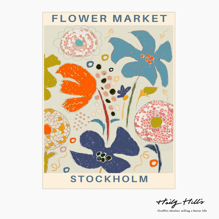 Decorative Floral Wall Art Print