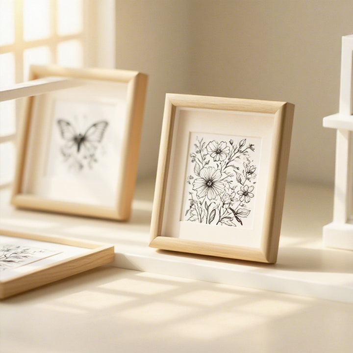 Elegant Butterfly Illustration Art Frame