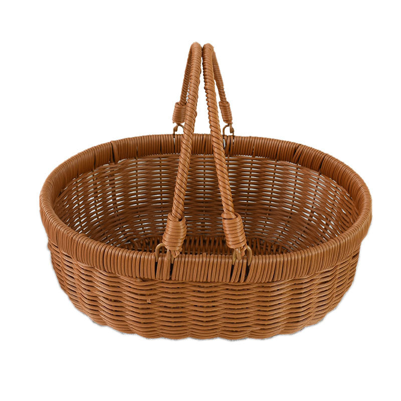 Handcrafted Woven Storage Basket with Lid