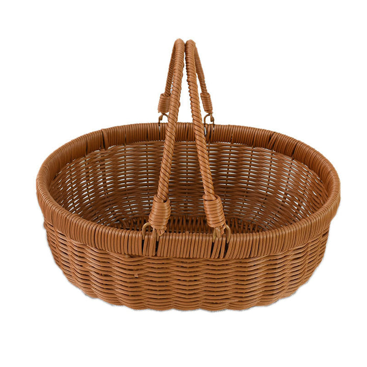 Handcrafted Woven Storage Basket with Lid