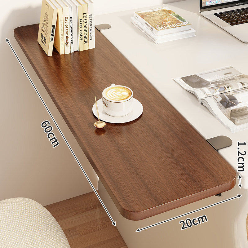 Compact Foldable Clip-On Desk-Edge Shelf