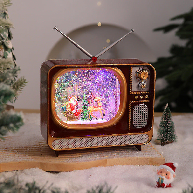 Nostalgic Christmas TV Decoration