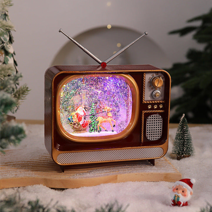 Nostalgic Christmas TV Decoration