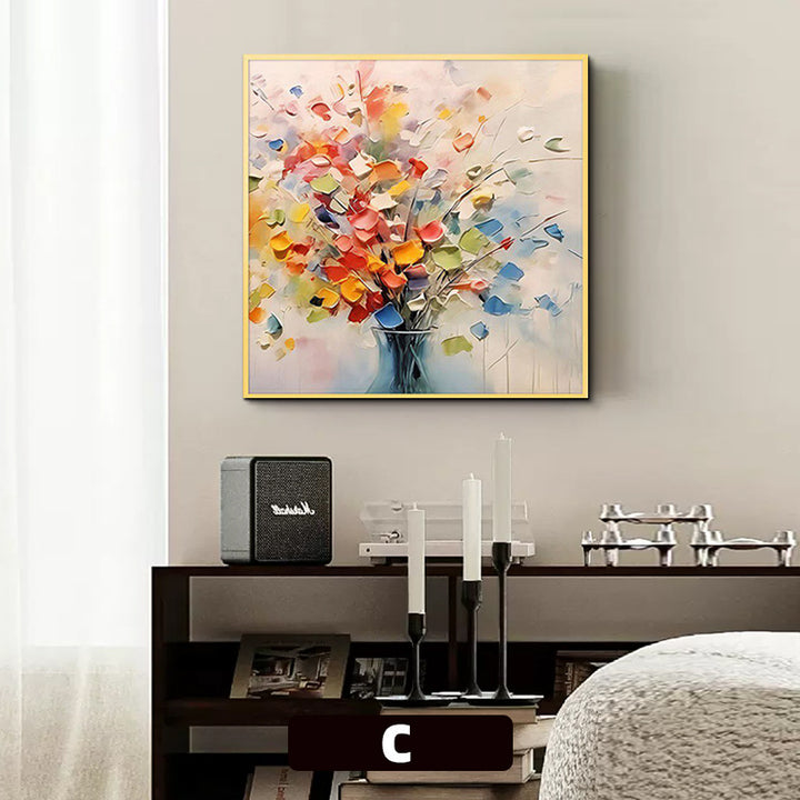 Floral 3D Textured Canvas Wall Art