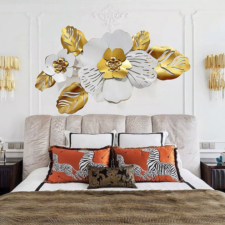 Floral Metal Wall Art Sculpture