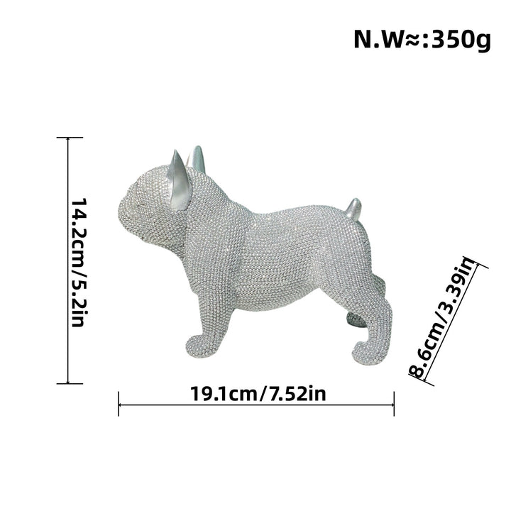 Decorative dog figure in modern design