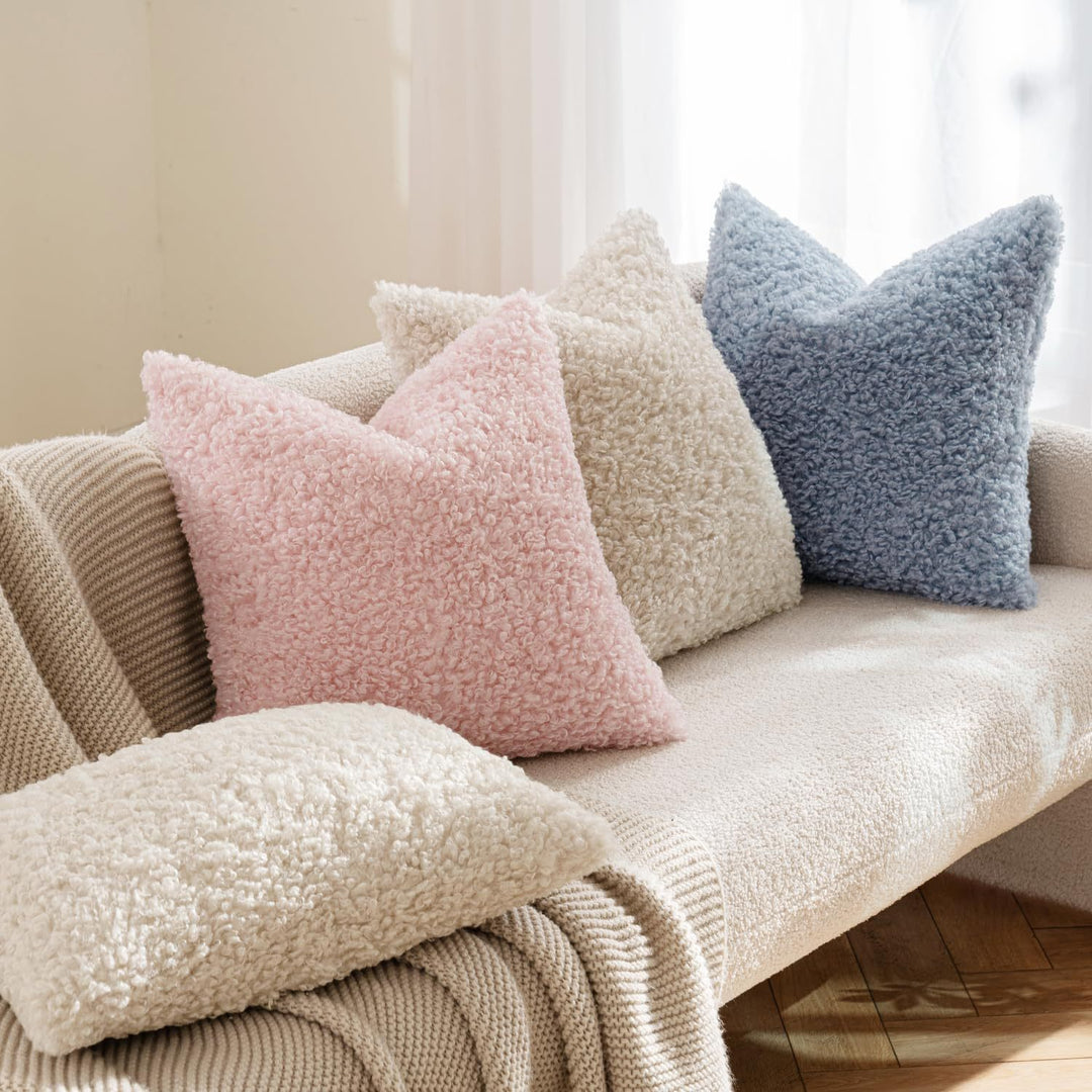 Fluffy Textured Decorative Pillow