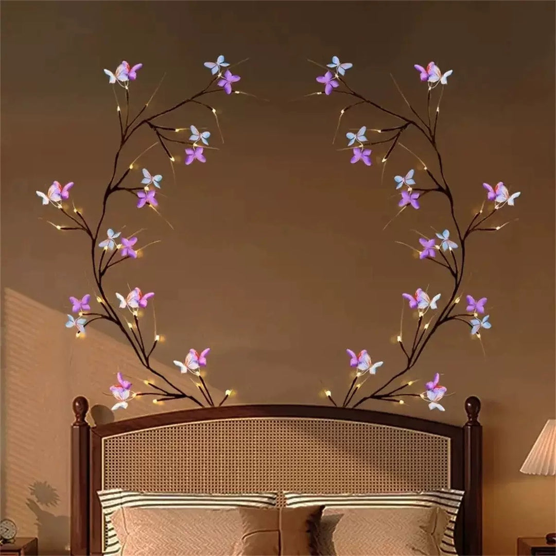 Ornate LED Cherry Blossom Wall Light