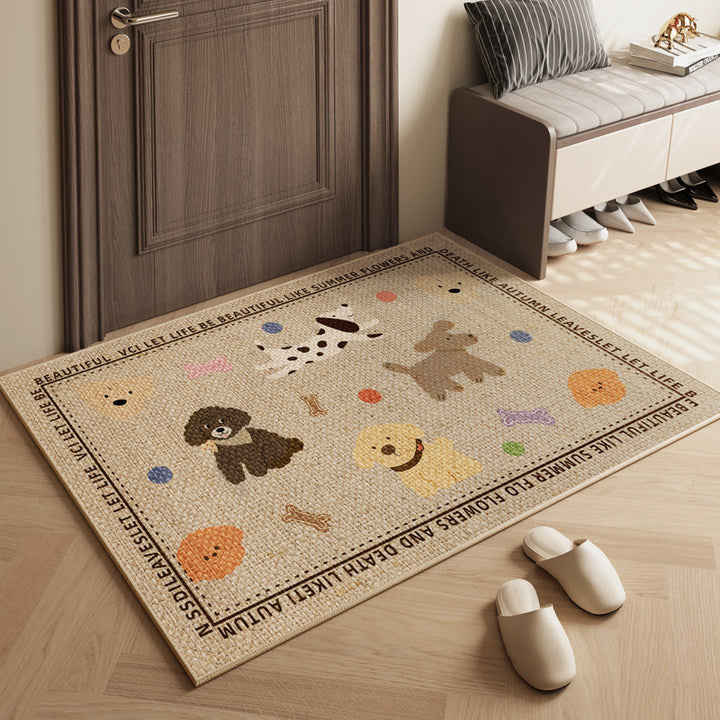 Playful Circus-Themed Door Mat