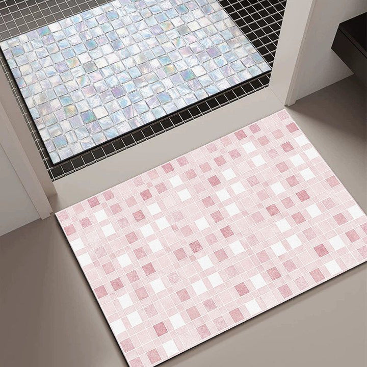 Mosaic Pattern Bath Mat