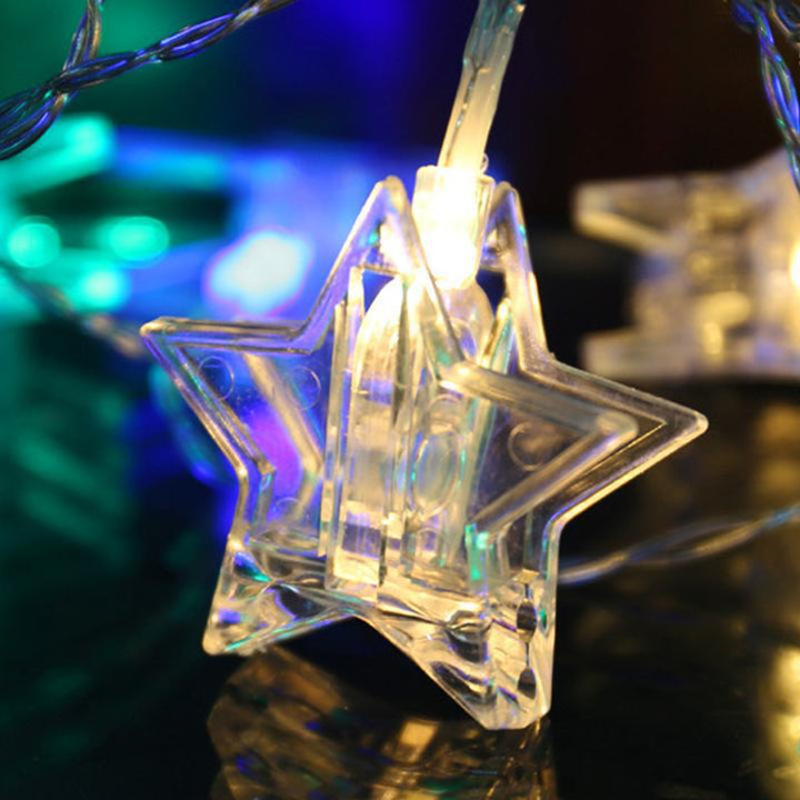 LED Star-Shaped String Lights Decorative Fairy Lights