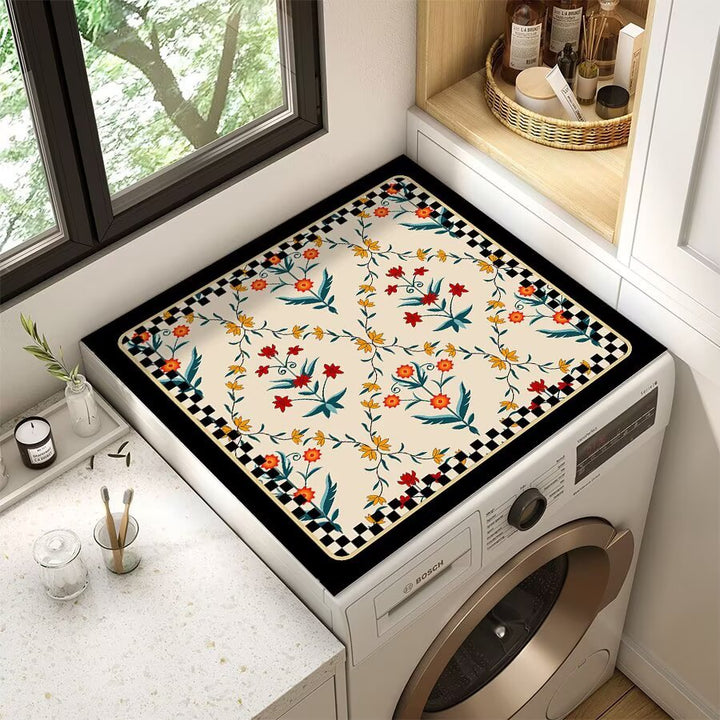 Floral Patterned Laundry Room Top Cover