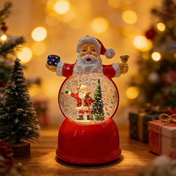 Funny Santa Claus Snow Globe Figure