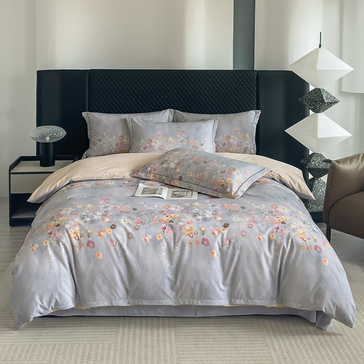 Nature-Inspired Botanical Print Duvet Cover Set