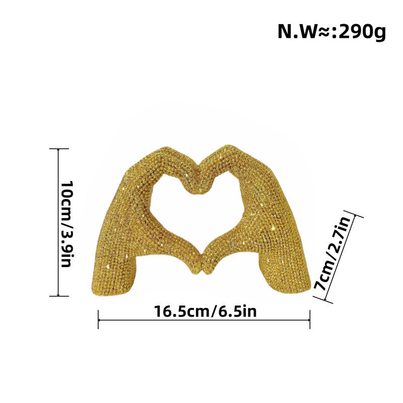 Heart Hand Sculpture