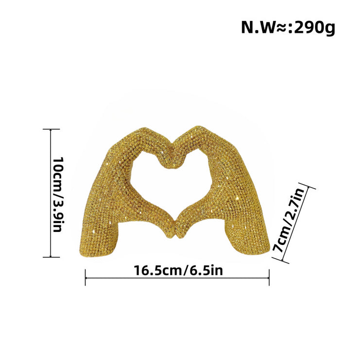 Heart Hand Sculpture