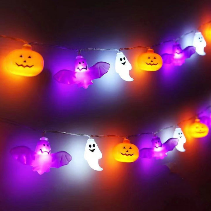 Decorative Halloween LED Pumpkin Ghost Bat String Lights