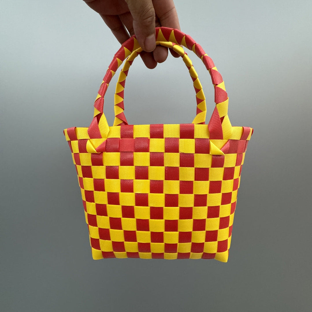 Playful and Colorful Basket Bag