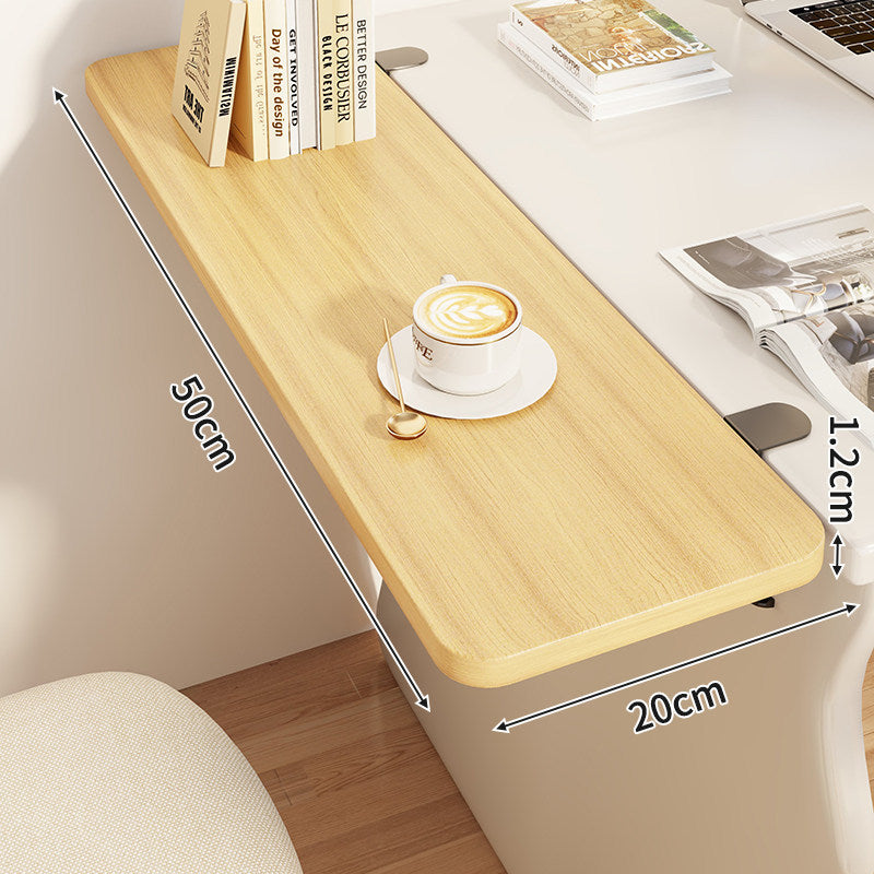Compact Foldable Clip-On Desk-Edge Shelf