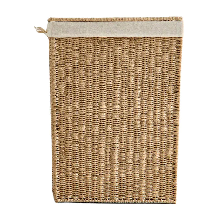 High-quality laundry basket made of natural wicker