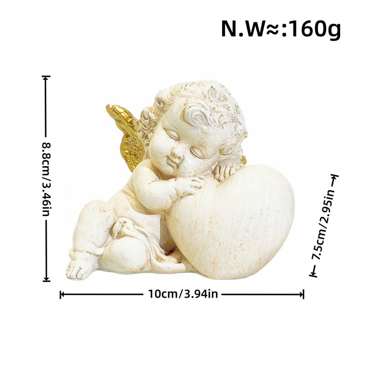 Charming angel figure with heart motif