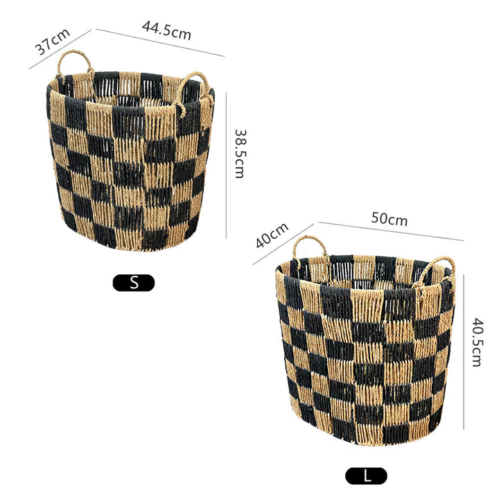 Stylish storage basket with handles