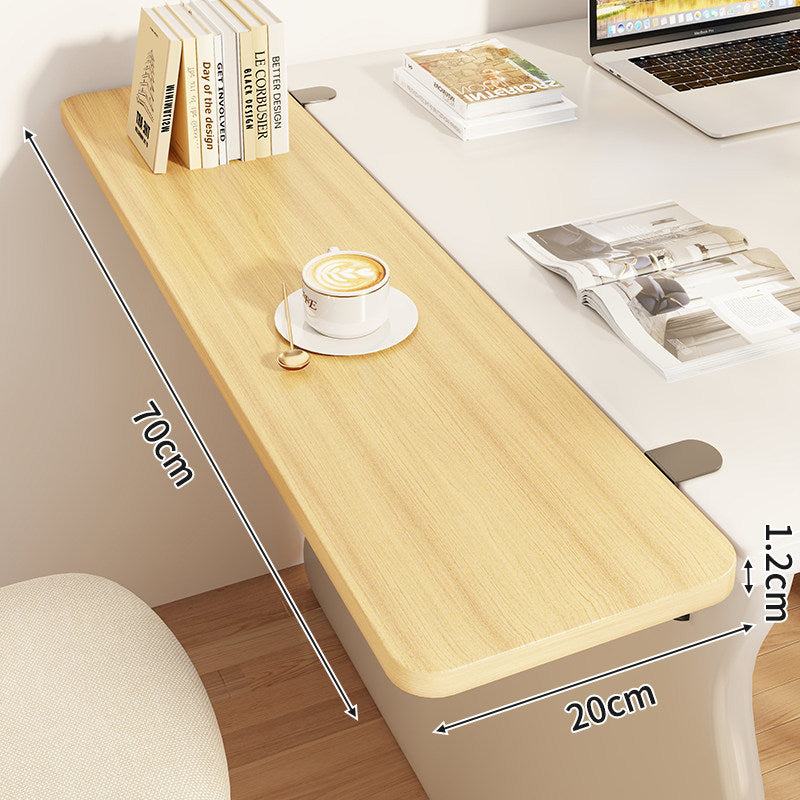 Compact Foldable Clip-On Desk-Edge Shelf