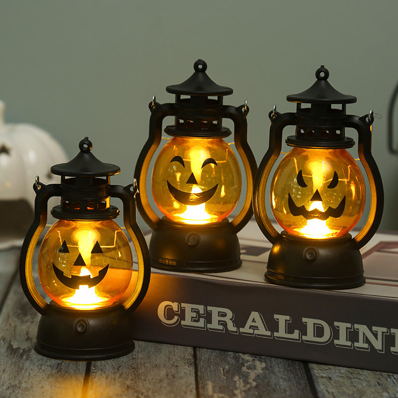 Lantern with pumpkin motif