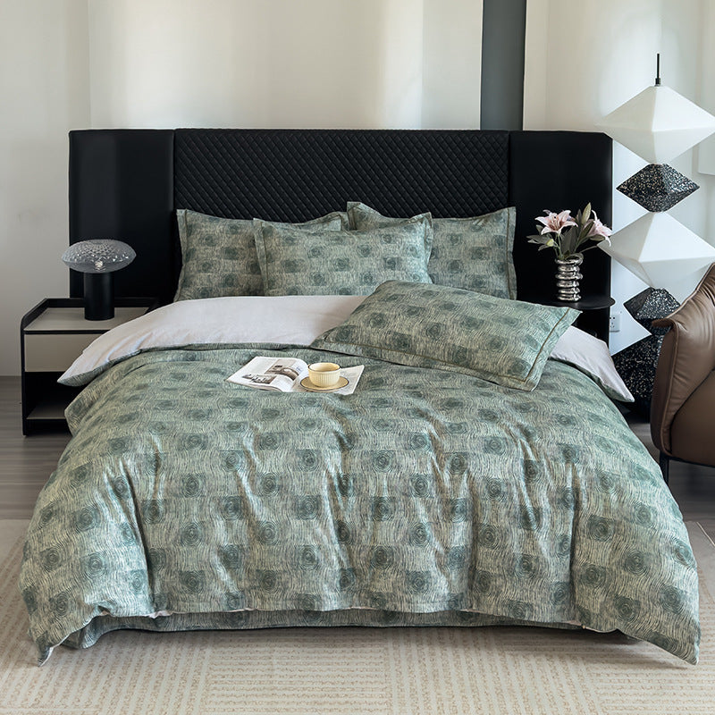 Nature-Inspired Botanical Print Duvet Cover Set
