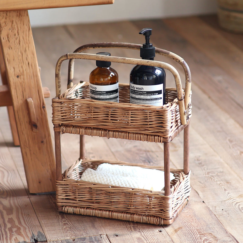 Practical storage basket with handle