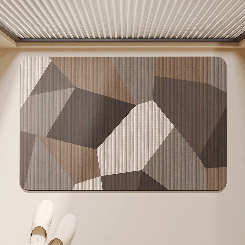 Absorbent Quick-Dry Bamboo-Style Cloud-Shaped Bath Mat