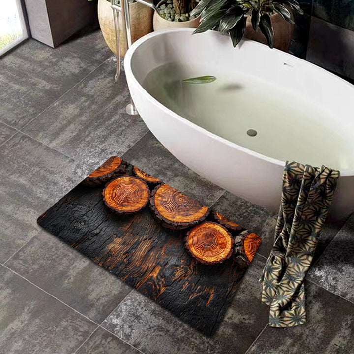 Natural Wood Grain Bath Mat