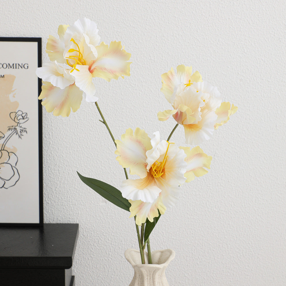 Artificial flower branch with lifelike details