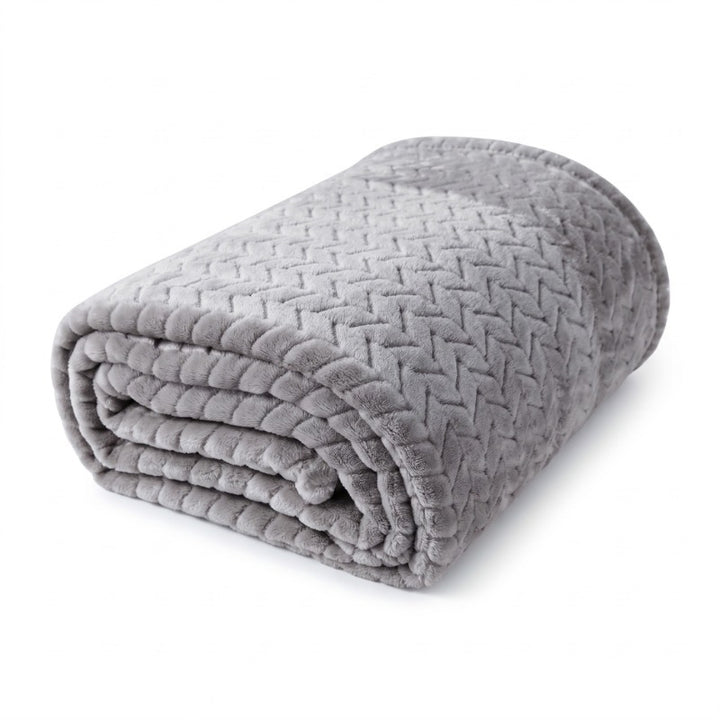 Premium Quilted Plush Throw Blanket