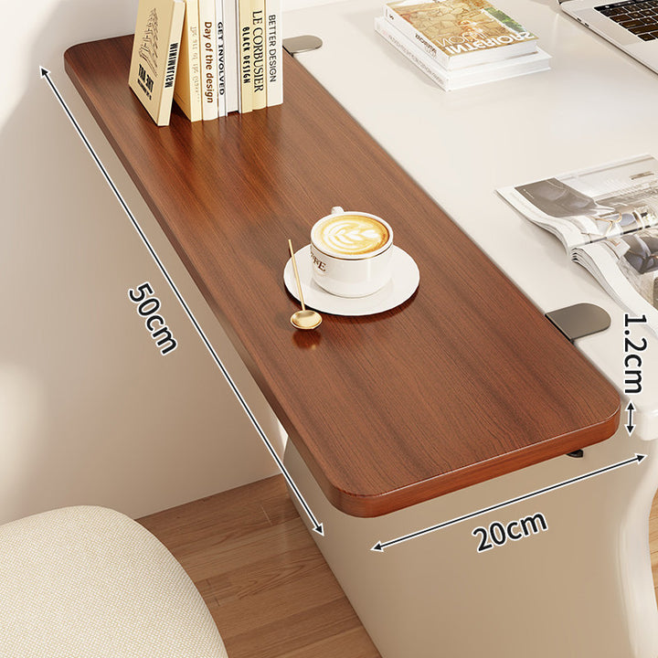 Compact Foldable Clip-On Desk-Edge Shelf