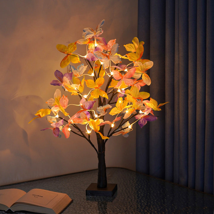 LED Butterfly Blossom Branch Table Lamp