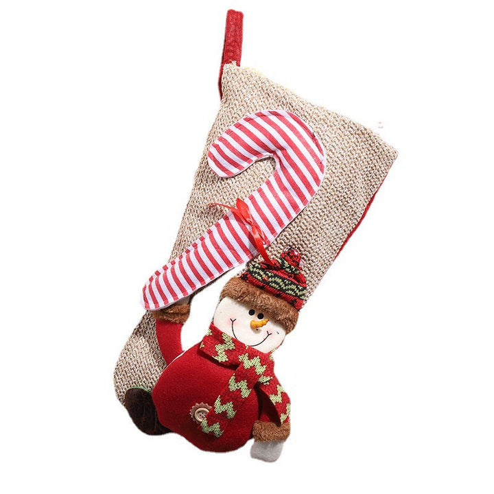 Christmas stocking with festive Gnome motif