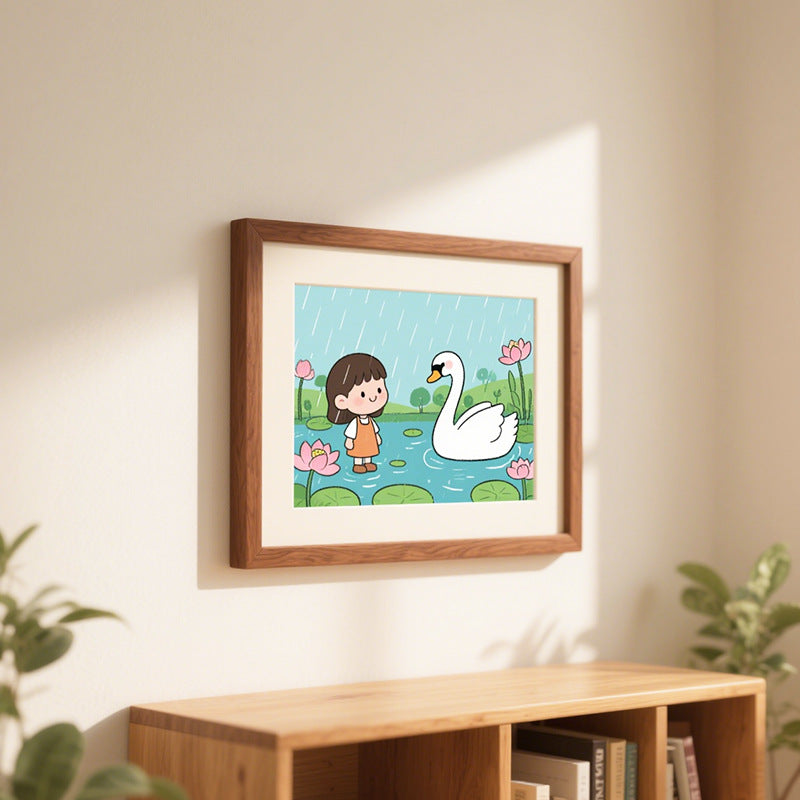 Charming Illustrated Nature Art Frame