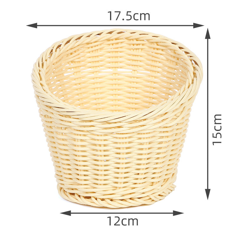 Decorative Woven Round Basket