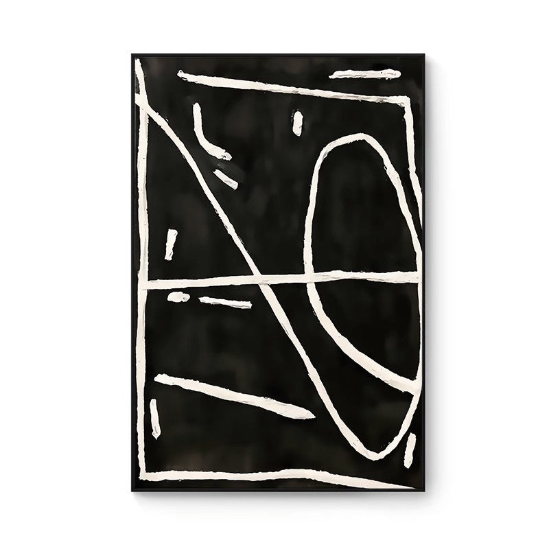 Abstract Line Art Framed Wall Print