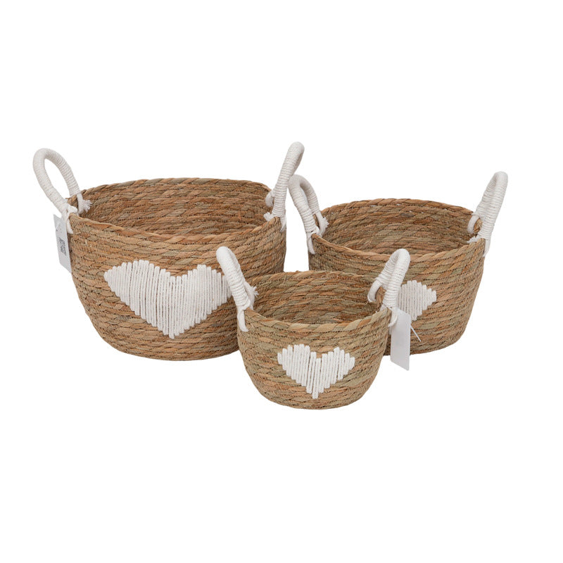 Braided storage basket