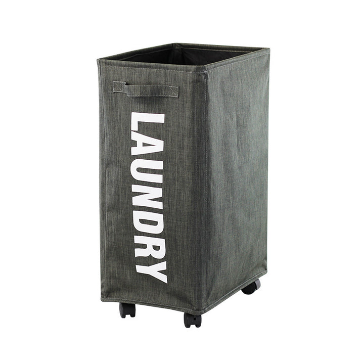 Practical laundry container with wheels