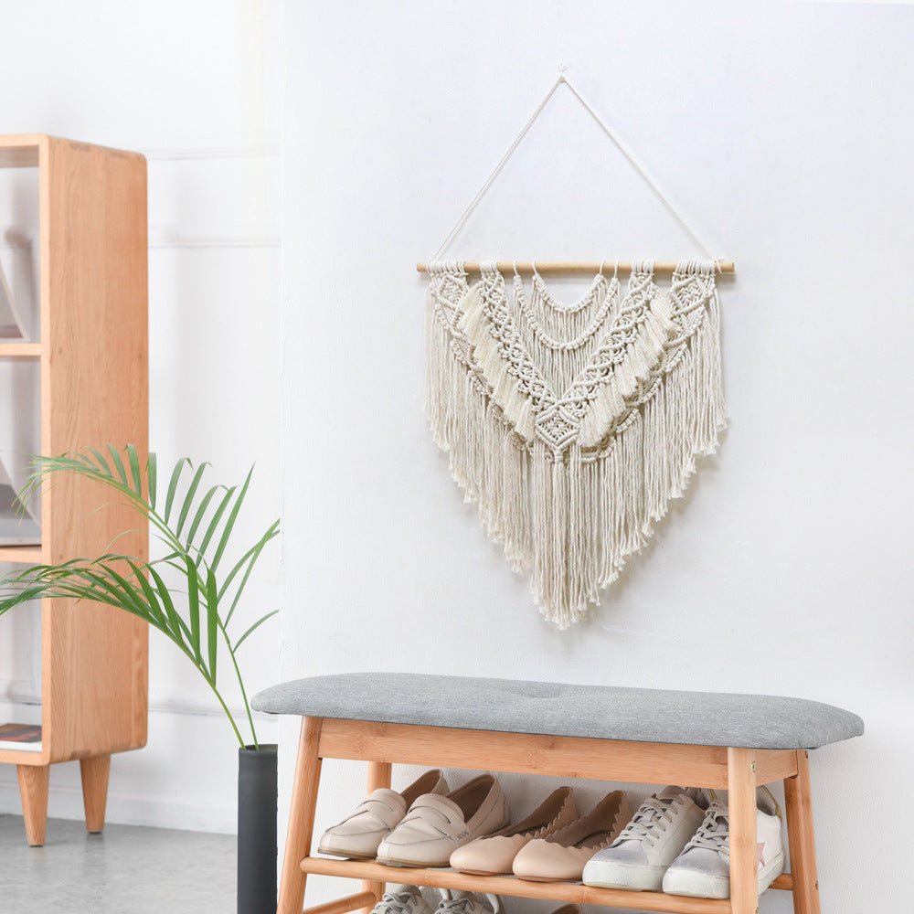Artistically designed macrame wall hanging