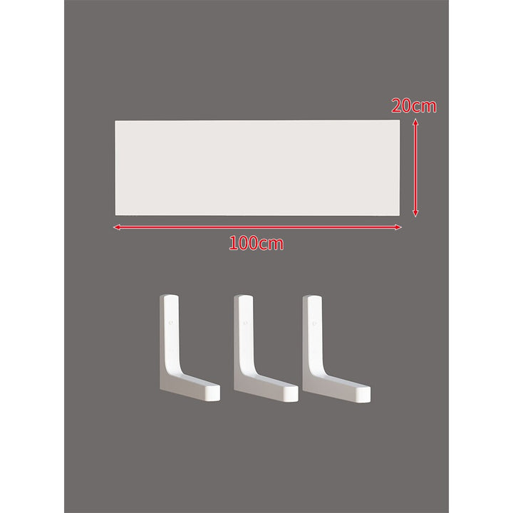 Long Narrow Floating Wall Shelf Kit with Concealed Heavy-Duty Brackets