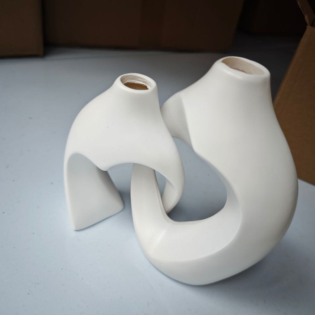 Heart-Shaped Ceramic Vase
