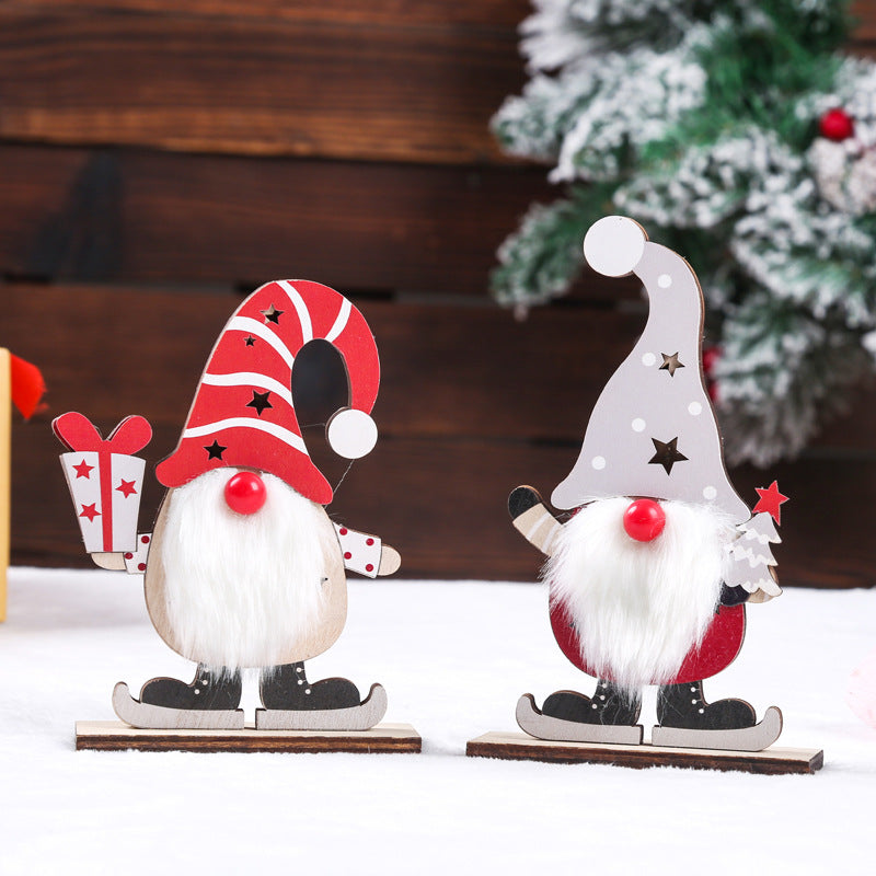 Decorative Christmas gnome with LED lighting